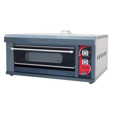 China Commercial Supply Black Titanium Stainless Steel 1 Deck 2 Trays Gas Deck Baking Oven in Bakery Equipment (ARF-20H) for sale