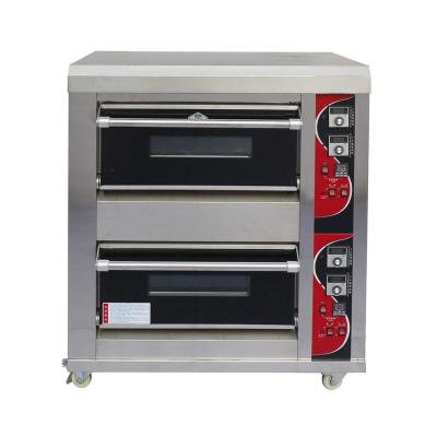 China Manufacturer Commercial Kitchen Supplying Commercial Heating Also Roast Bakery Bread Cake Equipment Gas Oven for sale