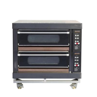 China Commercial Bread Baking Machine Bakery Oven Prices Stainless Steel Color Electric Gas Oven for sale