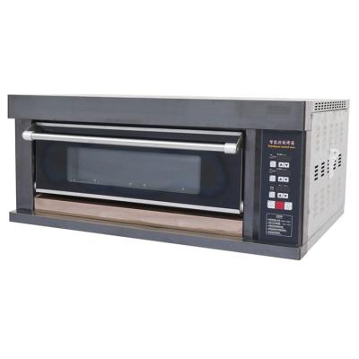 China Wholesale Price 1 Deck 3 Trays Commercial Supply Gas Oven Black Titanium Stainless Gas Oven for sale