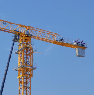 China Tower Crane Sinocorp QTZ80 PT6015-8t Flat Surface Tower Crane for sale