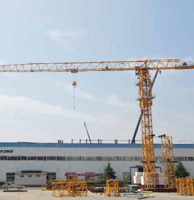 China Tower Crane Sinocorp QTZ80 PT6010-6t Flat Surface Tower Crane With Chassis for sale