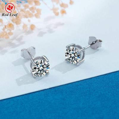 China Redleaf FASHIONABLE Jewerly Sterling Silver Elements Studs Earring and 925 fashion moissanite silver earrings for sale