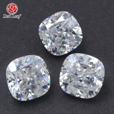 China VVS1 D Hot Color Cushion Diamond Fire Redleaf moissanite sale moissanite color set or loose price for sale