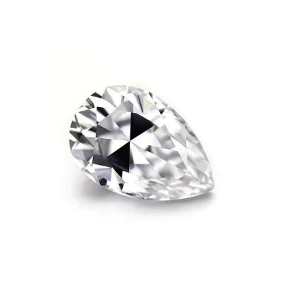 China Wholesale Fire Redleaf Loose Gemstone Pear Shape Color Or White Diamond Cut Moissanite Stone for sale