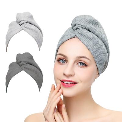 China Ananas-Waffel-ultra feines Haar Microfiber-Turban-Tuch-Massensondergröße zu verkaufen