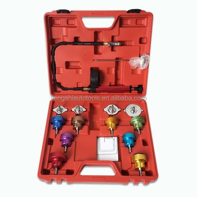 China Universal 14PC Radiator Pressure Tester Kit Tools Water Tank Leak Detector for sale