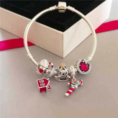 China Silver Punk 925 Bracelet Gift Set Santa Stylish Bracelet for sale