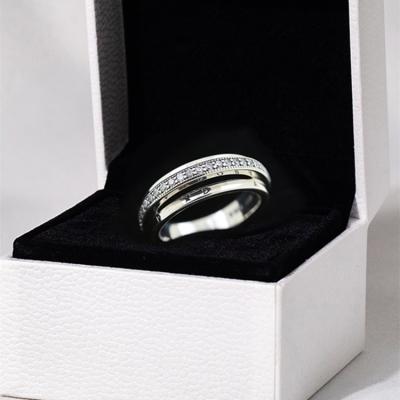 China BOHEMIA Silver Temperament 925 Ring Pave Three Rings Romantic for sale