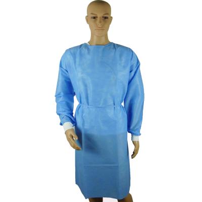 China Prevent Germs SMS Blue Disposable Surgical Gown for sale