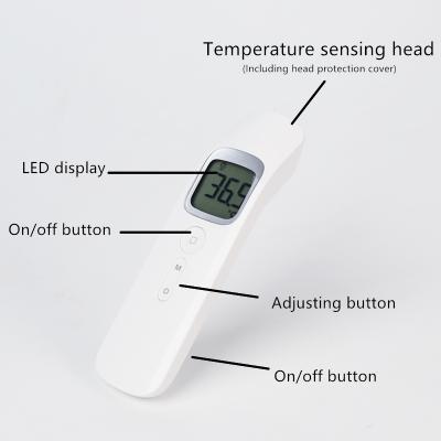 China Backlight Digital LCD Screen Forehead Non Contact Electronic Infrared Thermometer for sale