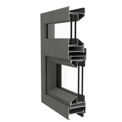 China Factory Direct Selling Aluminum Alloy Casement Profile Window Sash Stable Aluminum Casement Series for sale