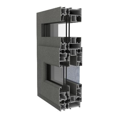 China door & Window Hot Sell Heat Insulation Casement Extruded Aluminum Window Profile for sale