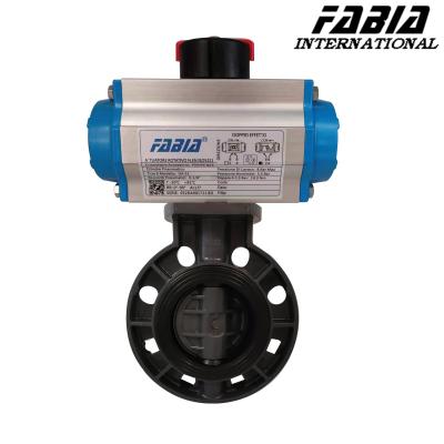 China Soft Seal Pneumatic Butterfly Valve Clamp PVC Valve Lightweight and Cost-Effective for sale