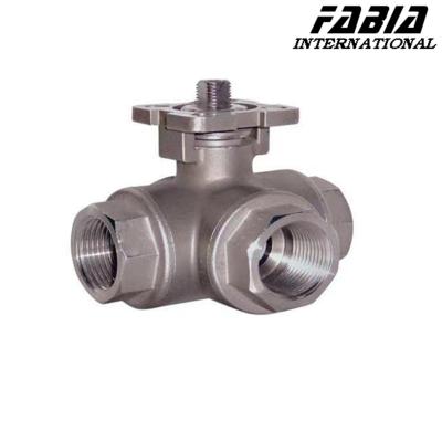 China Stainless Steel Ball Valve Thread Ball Valve   Threeway Valve for sale