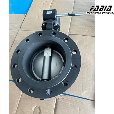 China DN200 Manual Stainless  Steel High Pressure Double Eccentric Butterfly Water Valve for sale