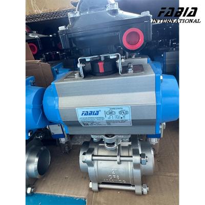 China Pneumatische luchtcontrole-klep Butt-Weld Air Ball Valve Control Valve Veelzijdige toepassingen Te koop