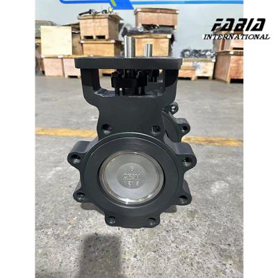 China DN100 Electric WCB High Perforamnce Double Eccentric Butterfly Valve Lug Type Water Valve en venta