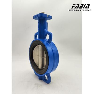 Cina 10'' WCB Butterfly Valve Wafer Style 200Psi valvola di sedile morbida bassa perdita in vendita