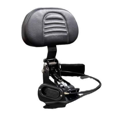 China Stripe Motorcycle Touring Rider Driver Hydraulic Backrest Street Electra Glide Road King FXLR/FXBB Backrest for sale