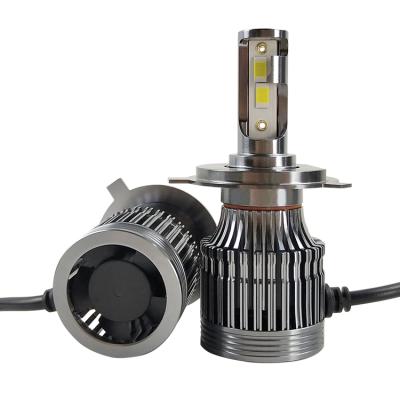 China Aviation Pourio Aluminum Mini Price LED Car Light P4 Csp H4 H13 9005 Best 9006 Led Headlight Bulb Kits for sale