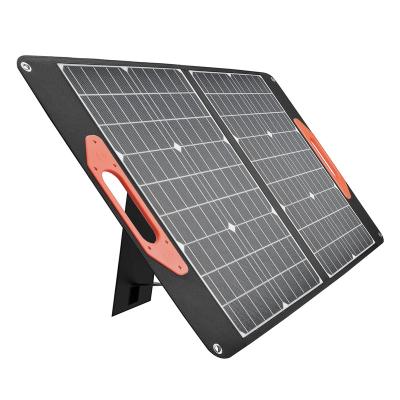 China High Efficiency Solar Power Charger 100W 18V Backup Foldable Solar Portable Solar Panel for Power Station, Camping 210mmx210mm for sale