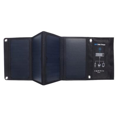 China Compatible Type C 125mmx125mm Portable Solar Panel 28w Solar Panel SunPower Solar Panel Foldable USB Charger for sale