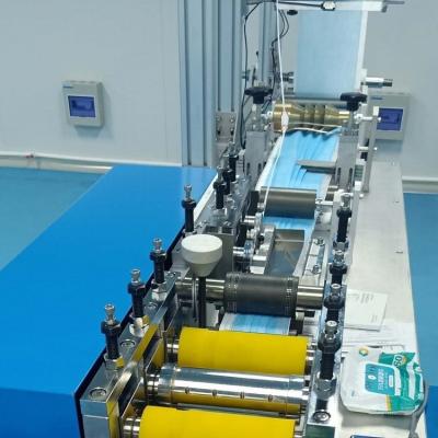 China Face Mask Machine Semi Automatic Plane Production Line Ear Band Non Woven Disposable Face Making Machine for sale