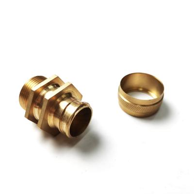 China Zinc Alloy Stainless Flexible Conduit Connector Fitting Brass Female Pipe Connector With Nickel Coated Adapter for sale