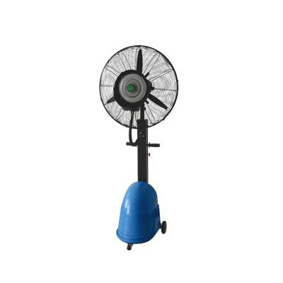 China Hot Selling 8-15m 90 Degree Standing Spray AC Outdoor Fog System For Room Cooling Water Mist Fan for sale