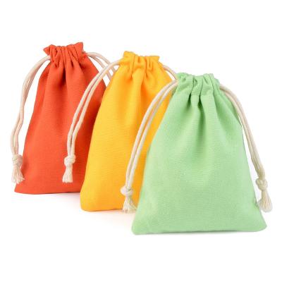 China 2022 Elelgent Free Sample Custom Printed Factory 9x12cm Cotton Drawstring Bags Pouch For Jewelry for sale