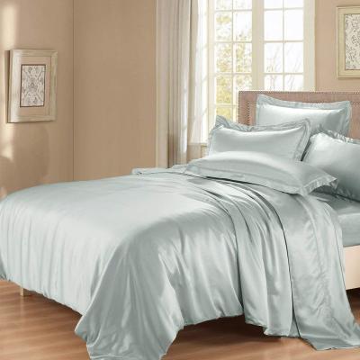 China China Factory THXSILK 19/22/25 mm Single Seamless Plain Dyed 100% Silk Duvet Cover Silk Bed Set Silk Sheet for sale