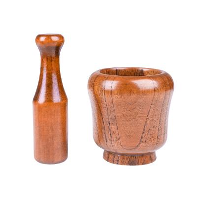 China Environmental protection Japanese style natural wooden household tamper kitchen garlic stocked wooden tamper for sale