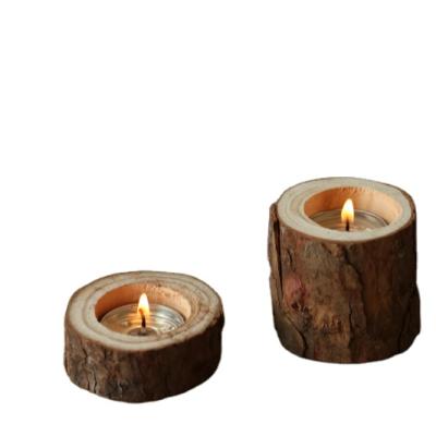 China Home Wholesale Home Natural Pot Log Stump Decoration Amazon Hot Selling Candle Candle Making for sale