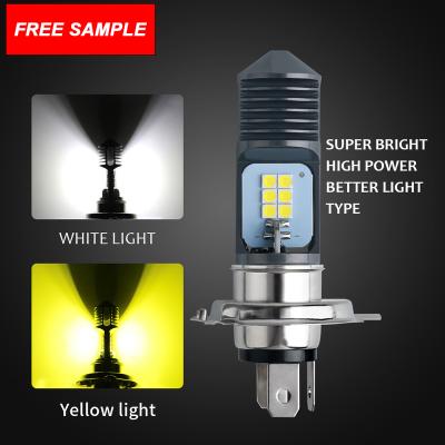 China Automotive led fog light motorcycle H4 BA20D P15D 3030 led headlight 12smd led fog lights bulbs for sale