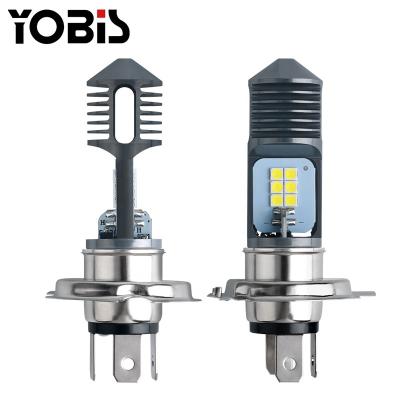 China Auto led fog lights yobis hot sale car led fog light headlight H4 BA20D P15D 3030 12smd led fog lights bulbs bombillos led motor for sale