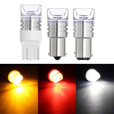 China Brake light bulb 1156 1157 7443 2835 9SMD led strobe brake light reverse singal light flash light led bulb for sale