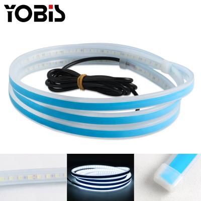 China PVC+Silicon Car Interior Led Strip Lights Fiber For Car Hood Light Interior Car Led Strip Lights for sale