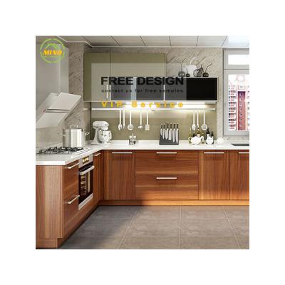 China Modern PVC Custom Luxury Kitchen Cabinet Lacquer Muebles De Cocina Photography Bottom Kitchen Pantry High Sideboard for sale