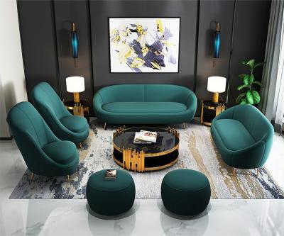 China Frame Adjustable Modern Minimalist Luxury Furniture Green Metal Sofa Set (Others) for sale