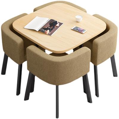 China Other Furniture Custom Dining Table Set Modern Space Saving Dining Table and Chair Set Dining Table Set Modern for sale