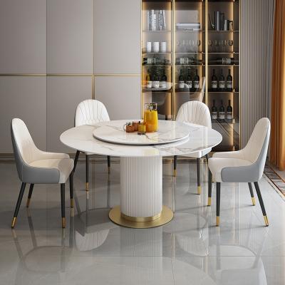 China 6 Designs Rotatable White Chairs Furniture Dining Table And Modern Chairs Set Wholesale Plastic Waterproof OEM Customized Style Packing for sale