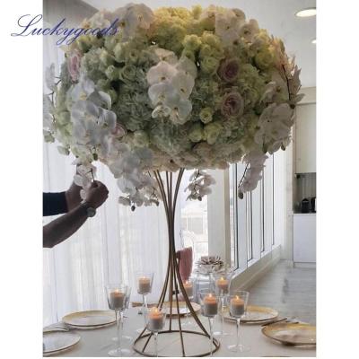 China Disposable LFB841, LFB842, Beautiful Design LFB843 Colorful Artificial Flower Ball Wedding Centerpiece and Flower Stand for sale