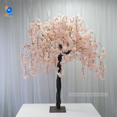 China Silk+plastic+iron trees for indoor wedding decoration Cherry Blossom tree plastic centerpieces for wedding table FZS210804-1 for sale