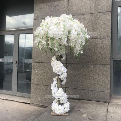 China Wedding Road Lead Flower Tree LFB1624 New Arrival Butterfly Orchid Flower Arrangement Road Lead For Event Decoration for sale