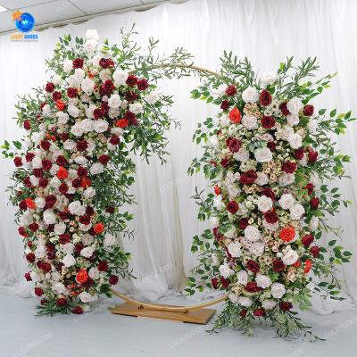 China Event Decoration LFB1987 Wedding Decoration Arch Metal Pedestal Colorful Wedding Flower Stand Pillar for sale