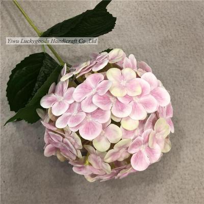 China BH210313-100 Luckygoods 3D Ornament Silk Hydrangea Flowers Cheap Artificial Flowers Event Decoration Wedding for sale