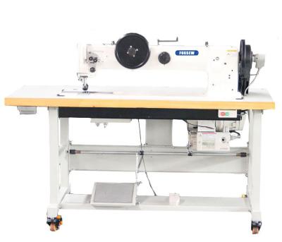 China Long Arm Double Needle Compound Feed Walking Foot Heavy Duty Lockstitch Sewing Machine for sale