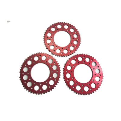 China 7075-T6 Driving Customized 7075-T6 CNC Round Holes Shape Motorcycle Sprocket Manufacturer for sale