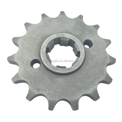 China 20CrMnTi Steel Front Motorcycle Sprocket 428-15T With Offset For Chain Kit for sale